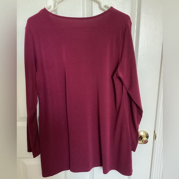 Susan Graver Liquid Knit Tunic Top - Picture 2 of 6